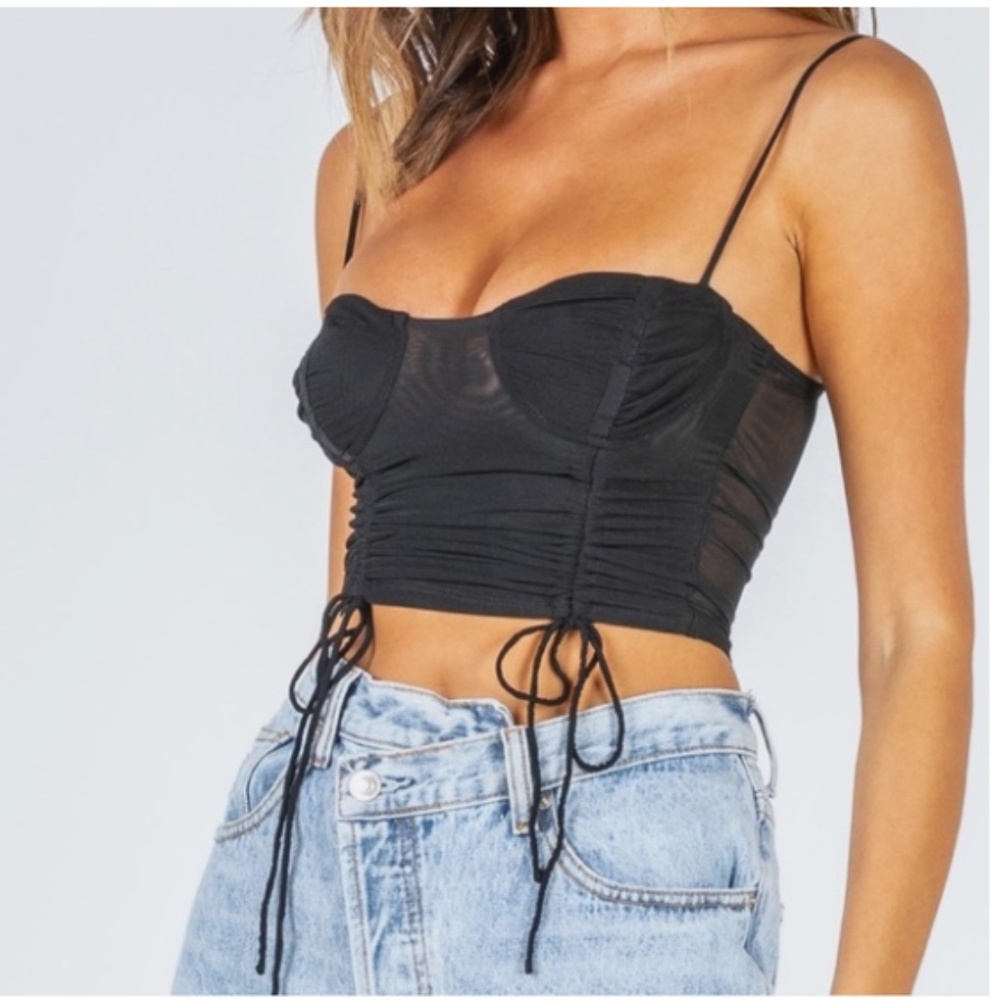 Princess Polly Shine Bright Crop Top (US 6/AU 10)